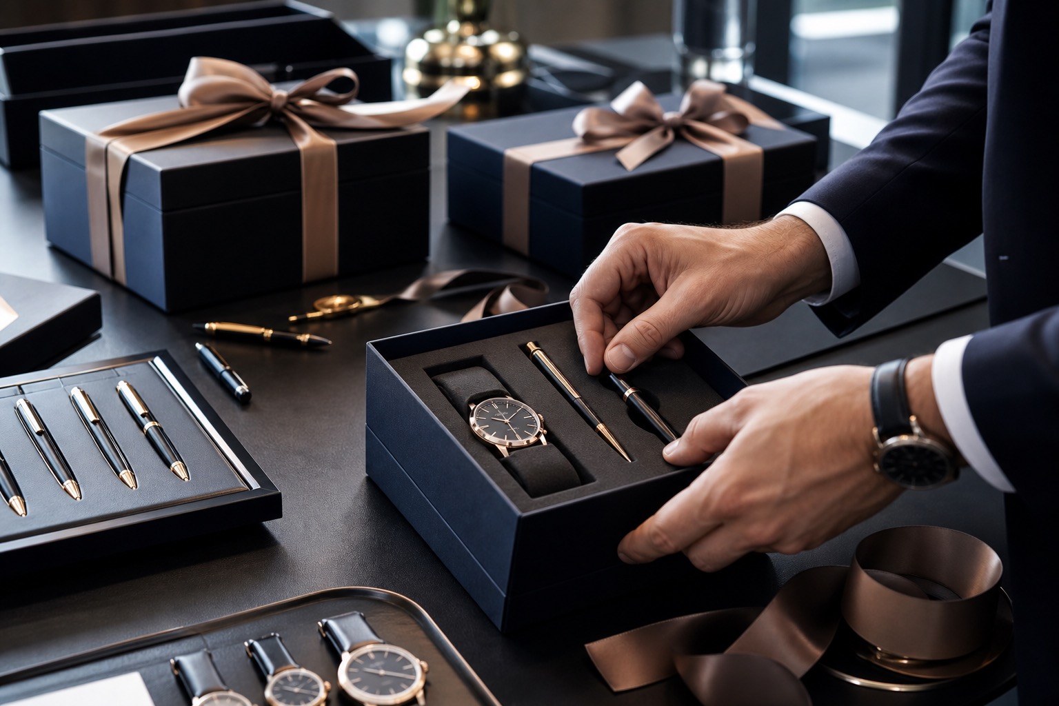 Corporate gift preparation